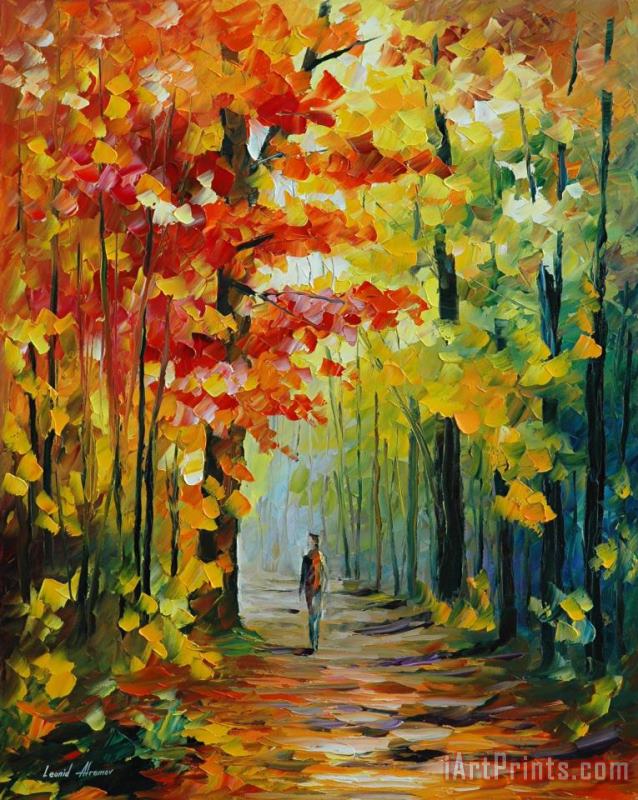 Morning In The Woods painting - Leonid Afremov Morning In The Woods Art Print