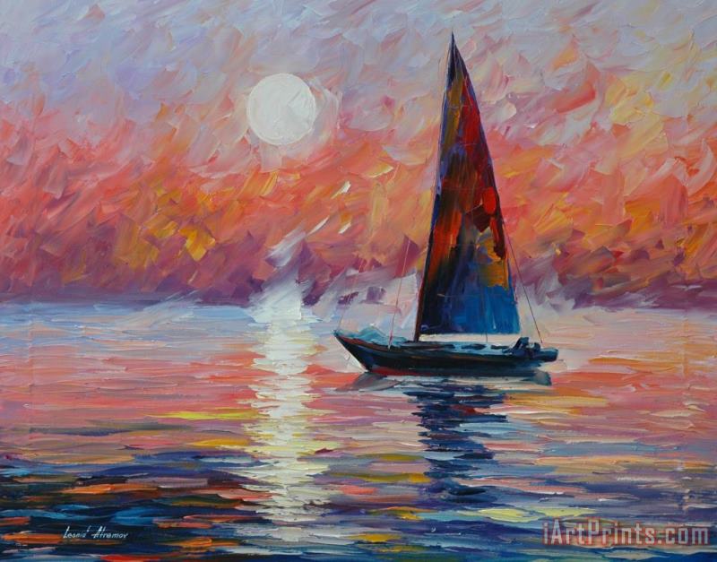 Sea Haze painting - Leonid Afremov Sea Haze Art Print