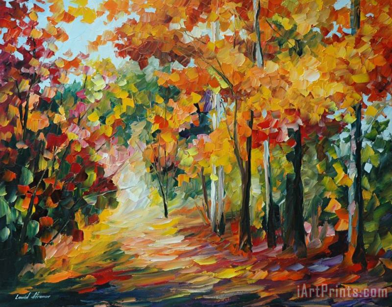 Sweet Fall painting - Leonid Afremov Sweet Fall Art Print