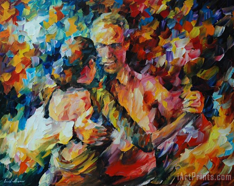 Tango Of Love painting - Leonid Afremov Tango Of Love Art Print