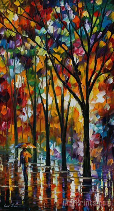 Leonid Afremov The Spectrum Of The Rain Art Painting