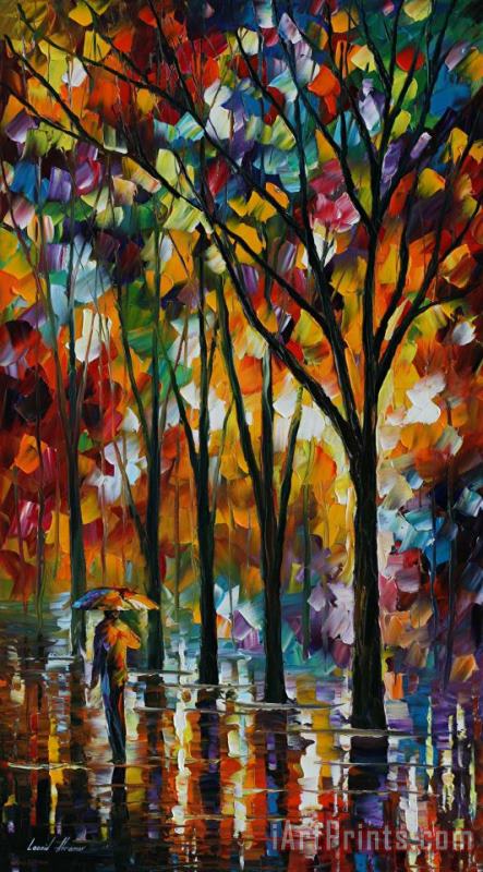 The Spectrum Of The Rain painting - Leonid Afremov The Spectrum Of The Rain Art Print