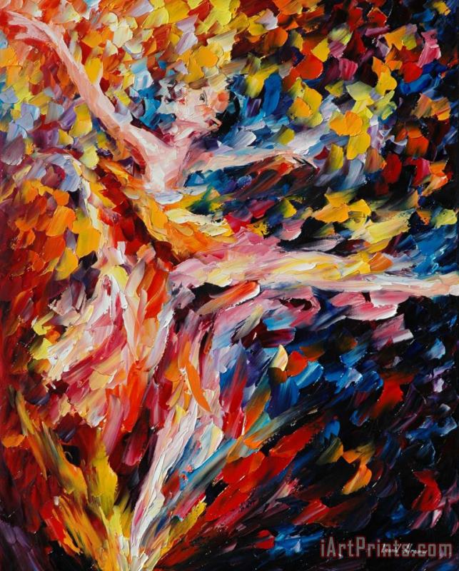 Whirlwind Dance painting - Leonid Afremov Whirlwind Dance Art Print