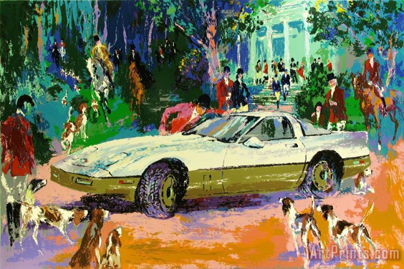 Leroy Neiman Rendezvous a La Corvette Art Print