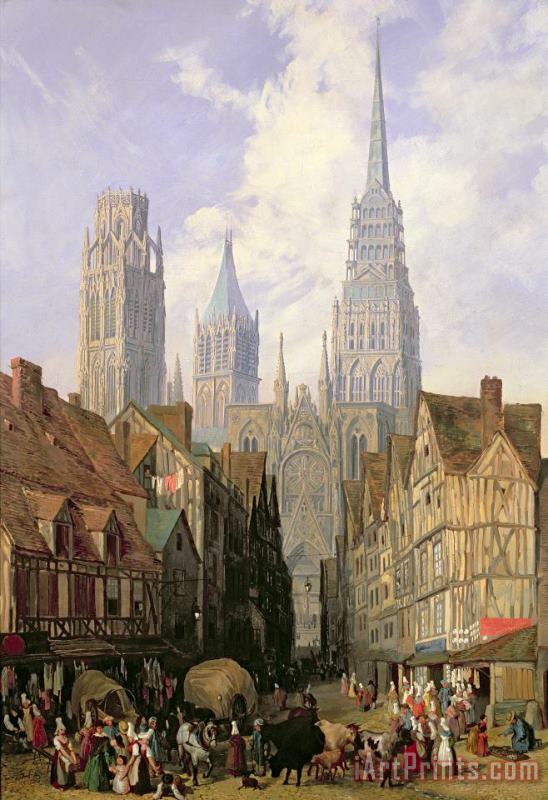 Lewis John Wood Rouen Cathedral Art Print