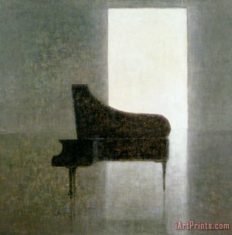 Piano Room 2005 painting - Lincoln Seligman Piano Room 2005 Art Print