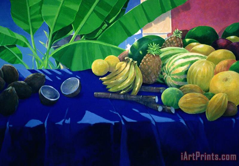 Lincoln Seligman Tropical Fruit Art Painting