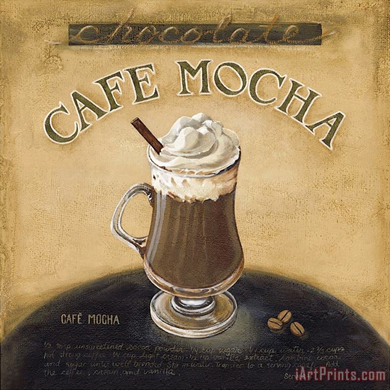 Cafe Mocha painting - Lisa Audit Cafe Mocha Art Print