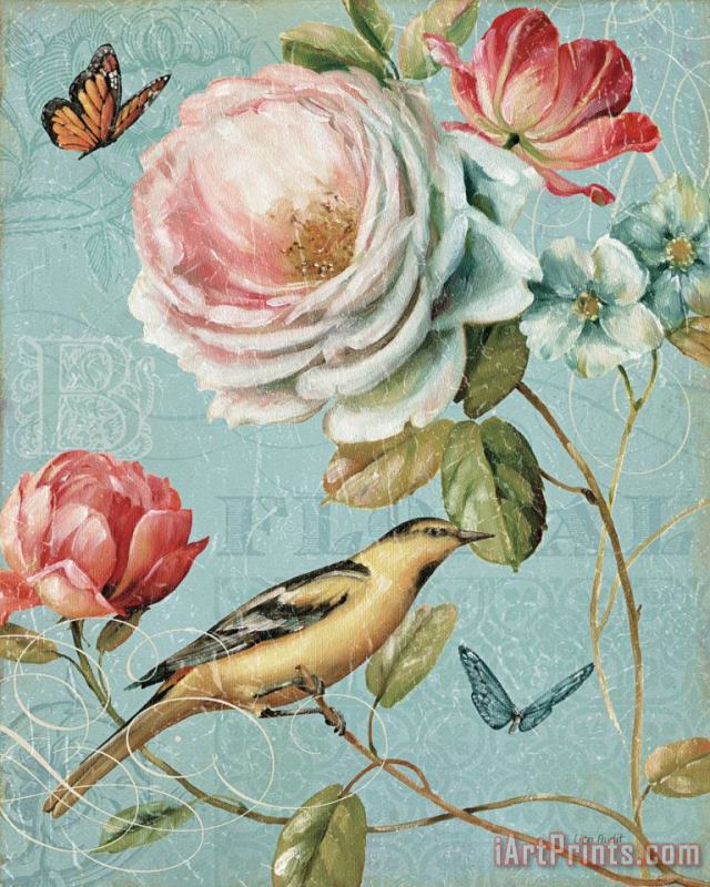 Spring Romance II painting - Lisa Audit Spring Romance II Art Print