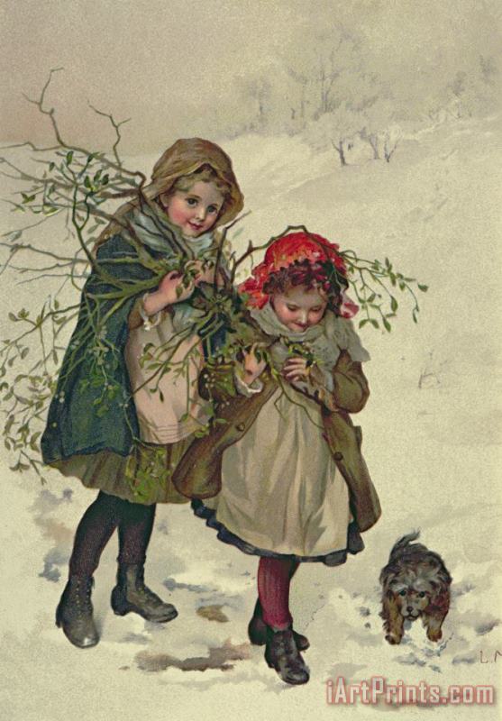Illustration from Christmas Tree Fairy painting - Lizzie Mack Illustration from Christmas Tree Fairy Art Print
