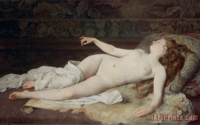 Louis Joseph Raphael Collin Sleep Art Painting