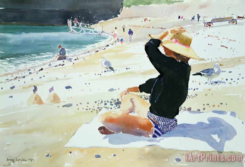 Black jumper painting - Lucy Willis Black jumper Art Print