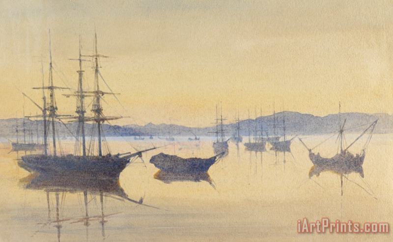 M Baillie Hamilton Sunset at Constantinople Art Print