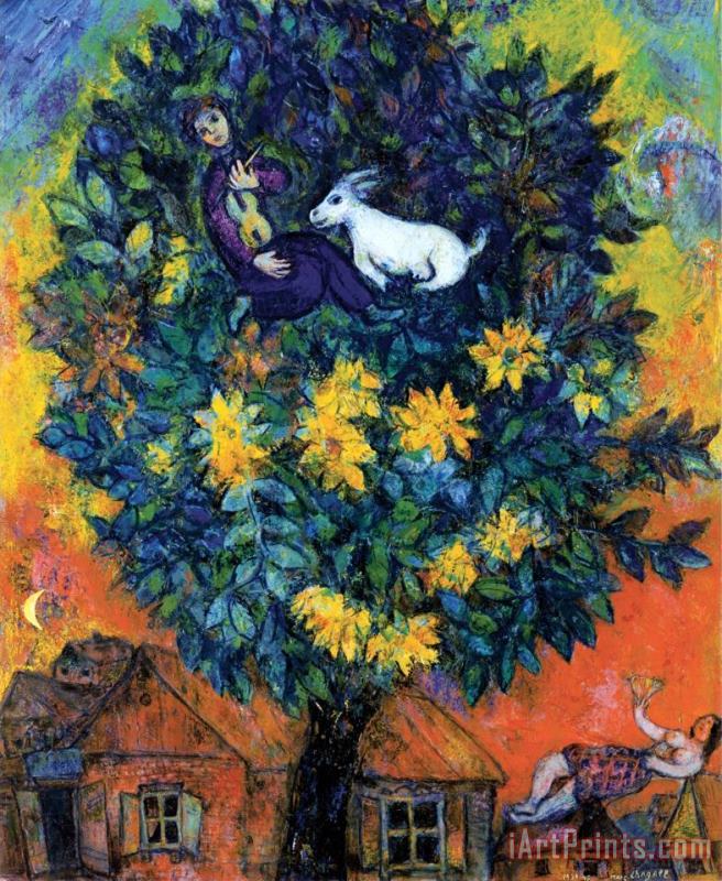 Marc Chagall Autumn in The Village Art Print