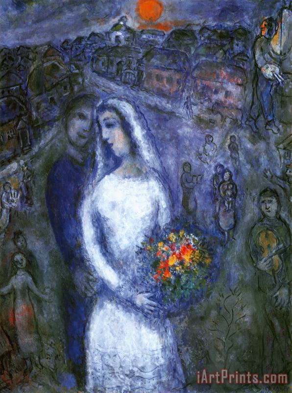 Marc Chagall Le Couple Art Painting