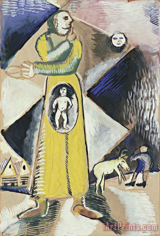 Marc Chagall Maternity. (1912) Art Print