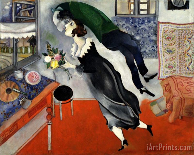 Marc Chagall The Birthday 1915 Art Painting