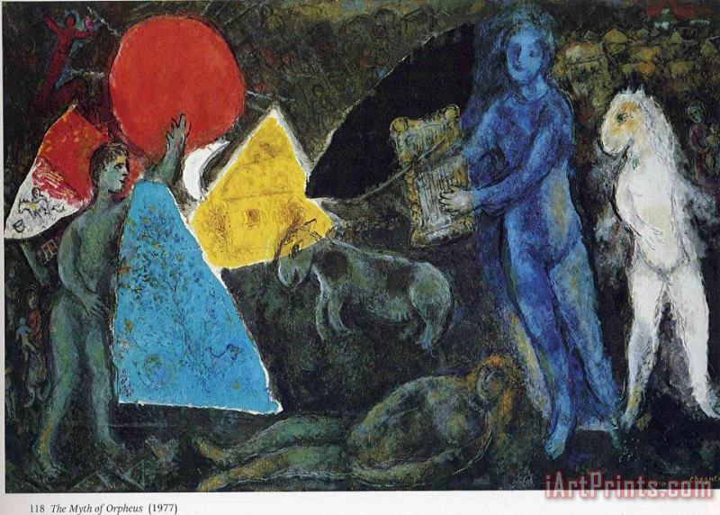 Marc Chagall The Myth of Orpheus 1977 Art Print