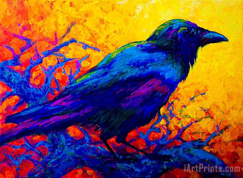 Marion Rose Black Onyx - Raven Art Print