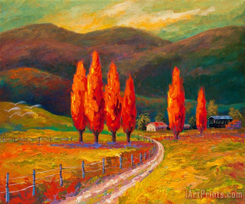 Marion Rose Valley Farm Art Painting