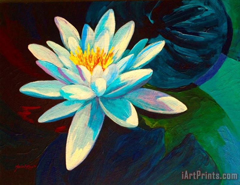 Marion Rose White Lily III Art Painting