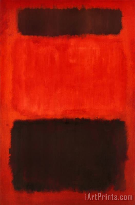 Mark Rothko Brown And Black in Reds 1957 Art Painting