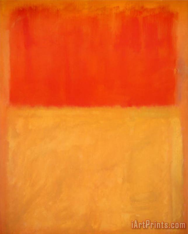 Mark Rothko Twentieth Century Art Masterpieces Mark Rothko Orange And Tan Art Painting