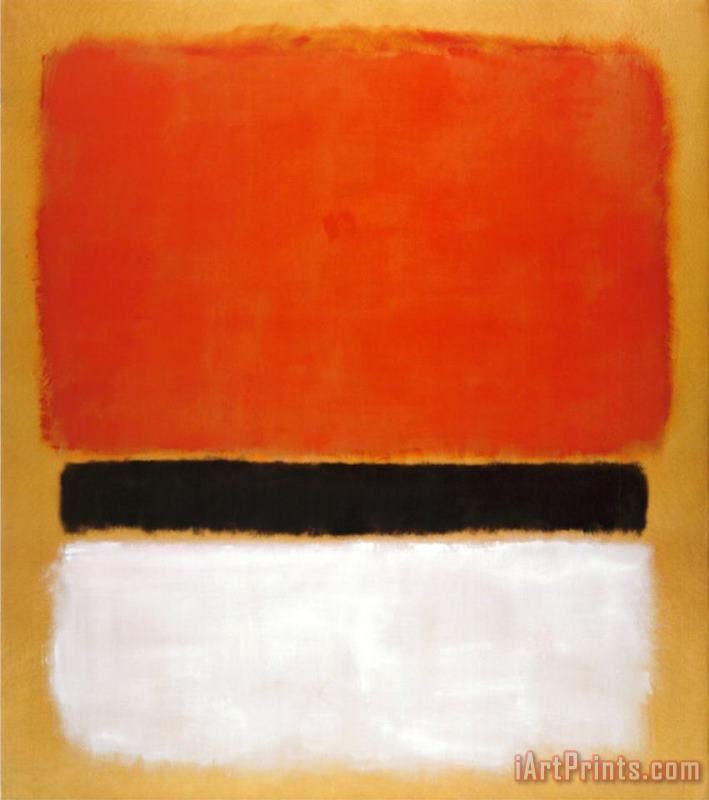 Untitled Red Black White on Yellow 1955 painting - Mark Rothko Untitled Red Black White on Yellow 1955 Art Print