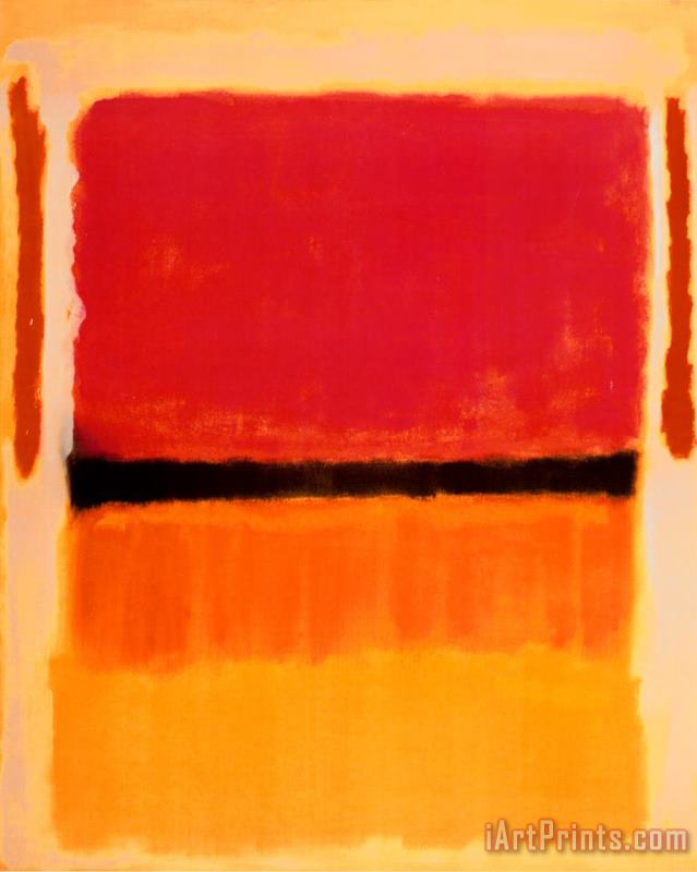 Untitled Violet Black Orange Yellow on White And Red 1949 painting - Mark Rothko Untitled Violet Black Orange Yellow on White And Red 1949 Art Print