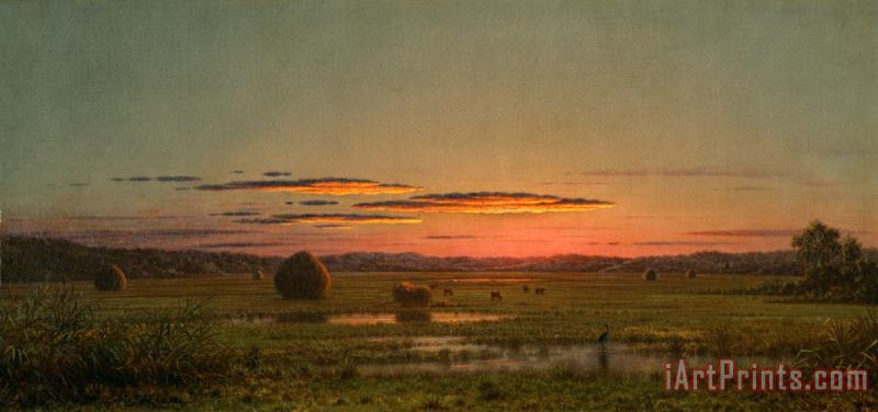Martin Johnson Heade Sunset Art Painting