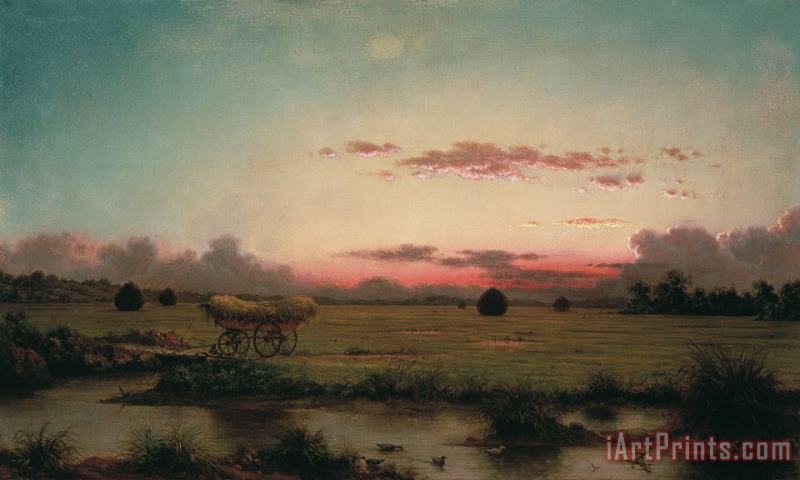 The Marshes at Rhode Island painting - Martin Johnson Heade The Marshes at Rhode Island Art Print