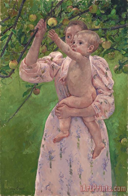 Child Picking a Fruit (enfant Cueillant Un Fruit) painting - Mary Cassatt Child Picking a Fruit (enfant Cueillant Un Fruit) Art Print