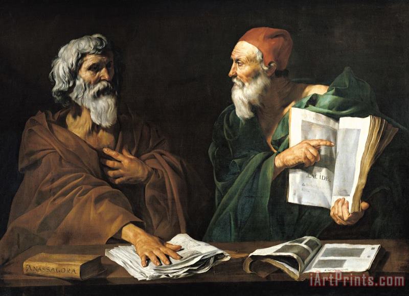 Master of the Judgment of Solomon The Philosophers Art Print