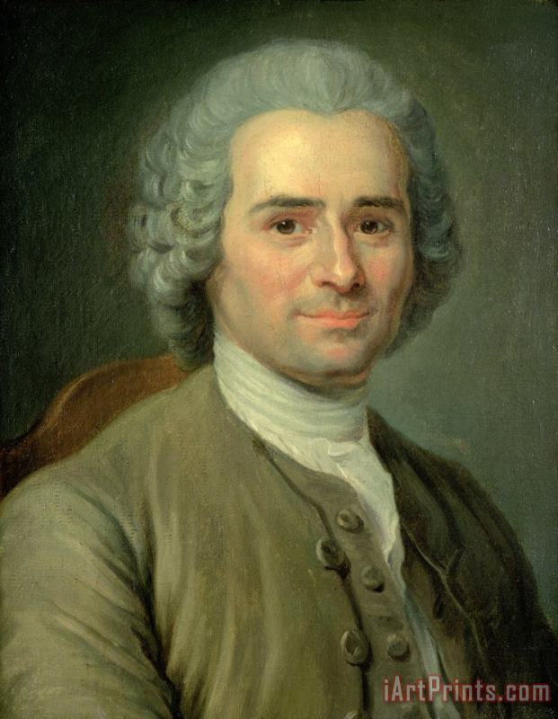 Maurice-Quentin de La Tour Jean Jacques Rousseau (1712 78) Art Print