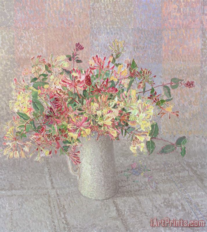 Maurice Sheppard Still Life With Honeysuckle Art Painting