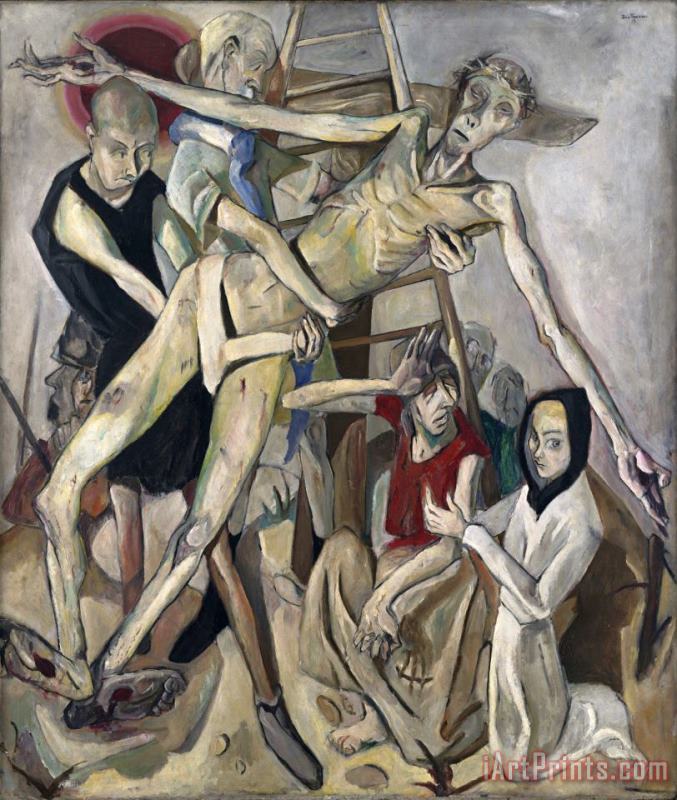 Descent From The Cross painting - Max Beckmann Descent From The Cross Art Print