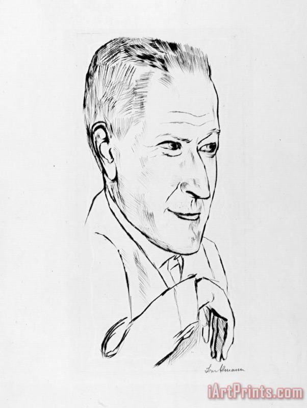 Max Beckmann Portrait of Reinhard Piper Art Print