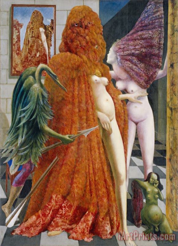 Max Ernst Attirement of The Bride (la Toilette De La Mariee) (l'habillement De L'epousee (de La Mariee) Art Painting