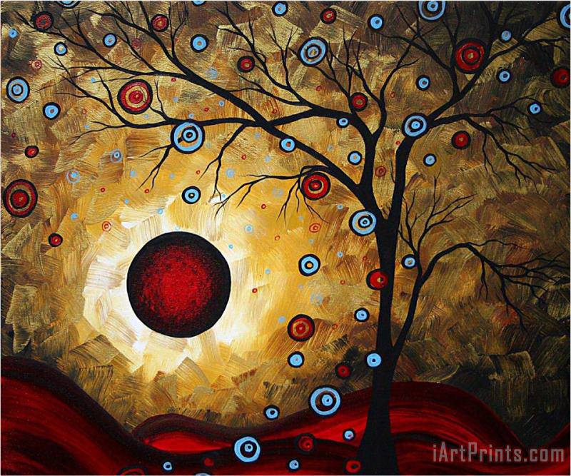 Megan Aroon Duncanson Frosted Gold Art Painting