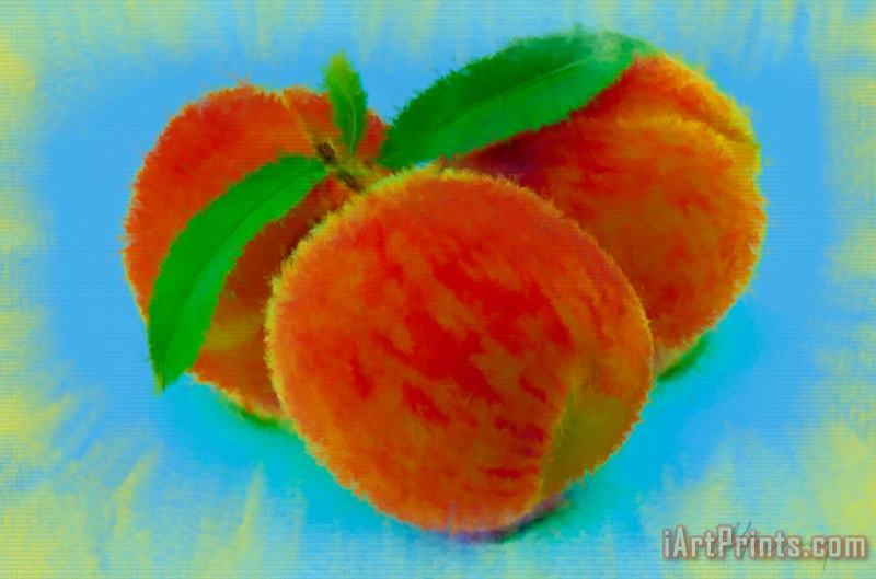 Abstract Fruit Painting painting - Michael Greenaway Abstract Fruit Painting Art Print