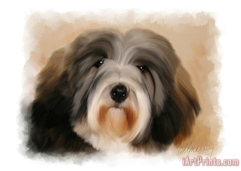 Michael Greenaway Pet Dog Portrait Art Print