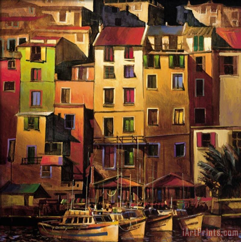 Michael O'toole Mediterranean Gold Art Painting