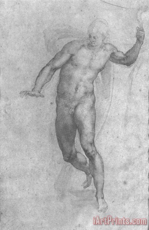Michelangelo Study for a Risen Christ Art Painting