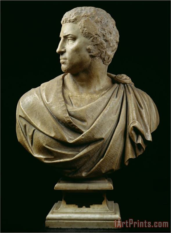 Michelangelo Buonarroti Bust of Brutus Art Painting