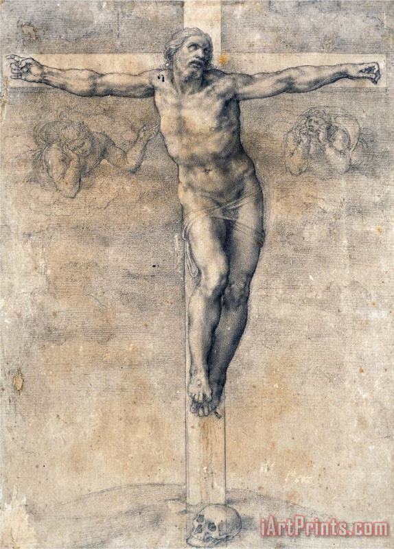 Michelangelo Buonarroti Christ on The Cross Around 1541 Art Painting