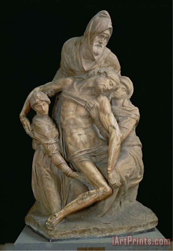 Michelangelo Buonarroti Pieta 1553 Art Print