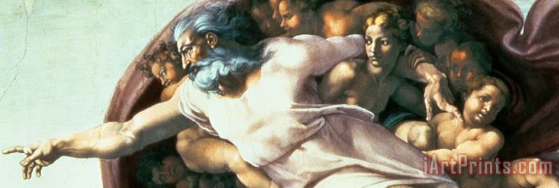 Michelangelo Buonarroti Sistine Chapel Ceiling Creation Of Adam Art Painting