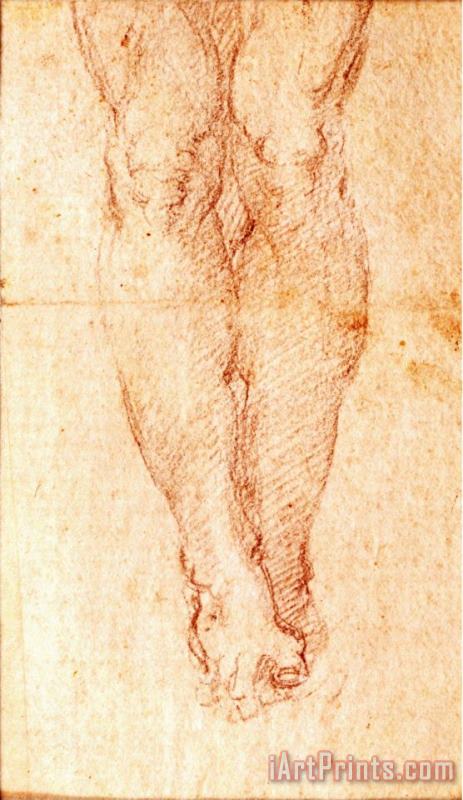 Study for a Crucifixion painting - Michelangelo Buonarroti Study for a Crucifixion Art Print