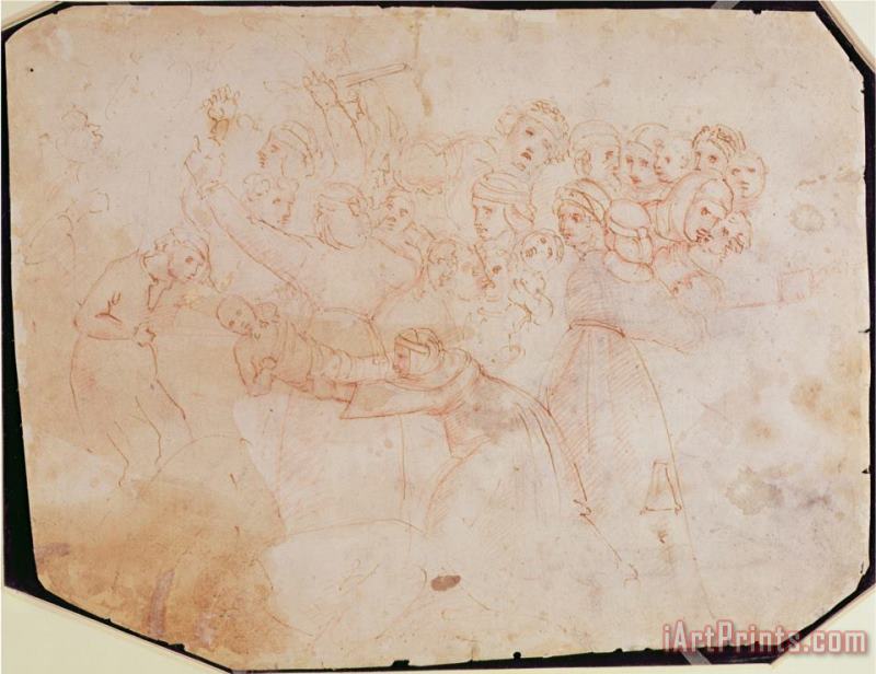 Michelangelo Buonarroti Study for The Massacre of The Innocents Art Print