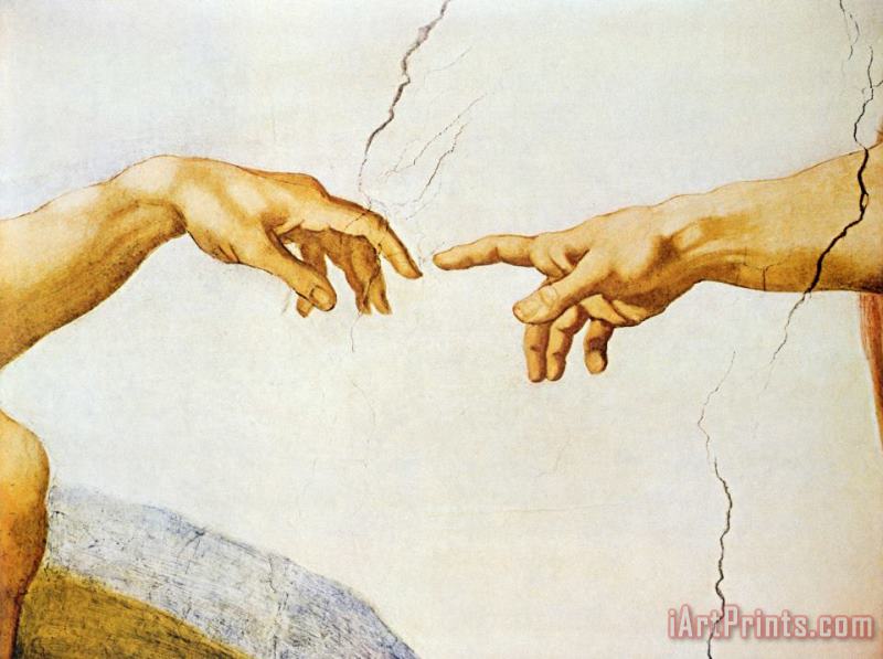 Michelangelo Buonarroti The Creation of Adam Art Painting